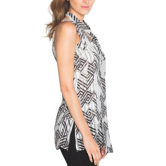 WHBM Shadow Stripe Tunic - Picture 3 of 9